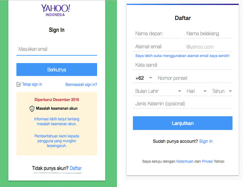 Cara Mendaftar Email di Yahoo Indonesia