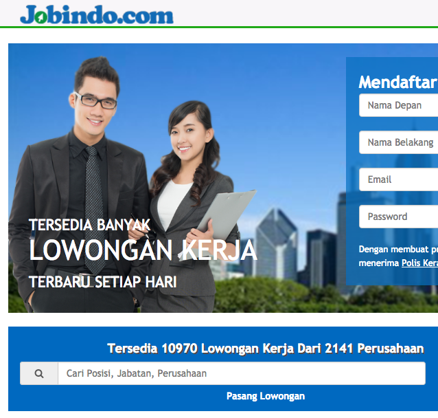 Situs Jobindo.com - Web Loker Online