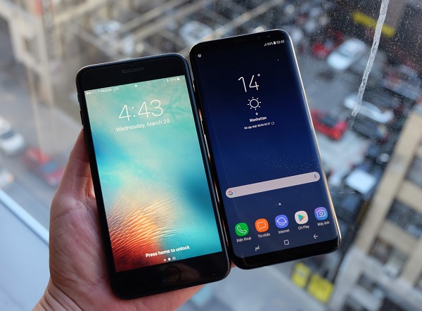 Samsung Galaxy S8 vs Iphone 7 Plus