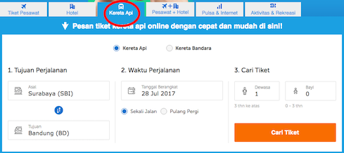 Pesan Tiket Kereta Api Di Traveloka.com