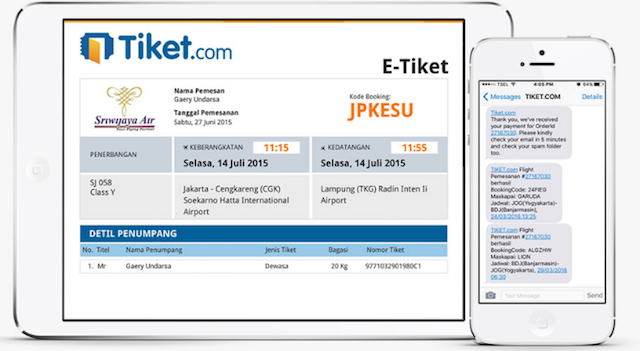 mencetak e-tiket pesawat anda dari tiket.com