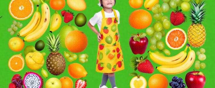 Edukasi anak-anak belajar mengenal buah-buahan