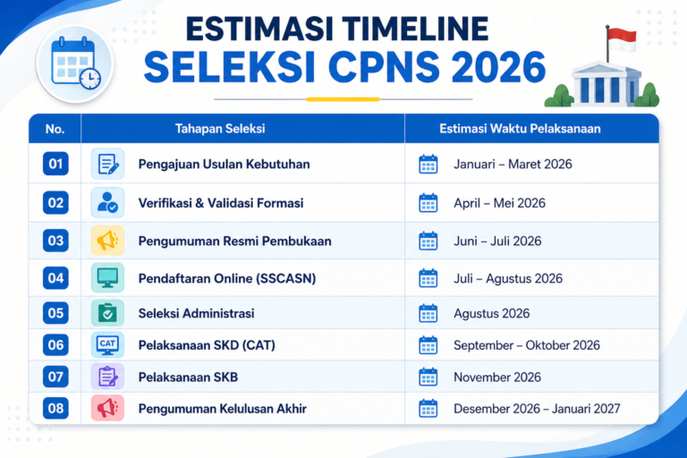 Jadwal Seleksi Pegawai Negeri Terbaru